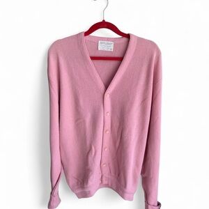 JeffLinks Grandpa pink cardigan sweater Size XL